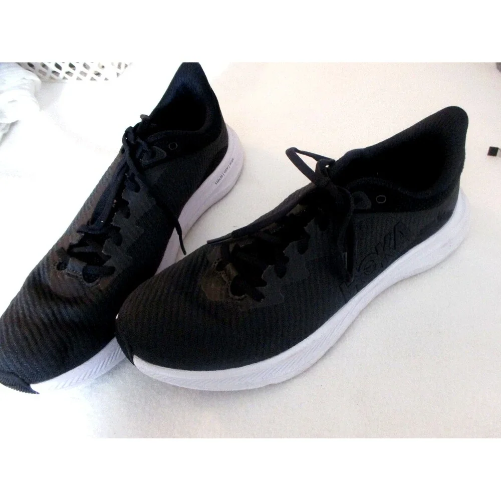 Hoka Solimar Sneakers Men's Size 11 Black Logo White Soles